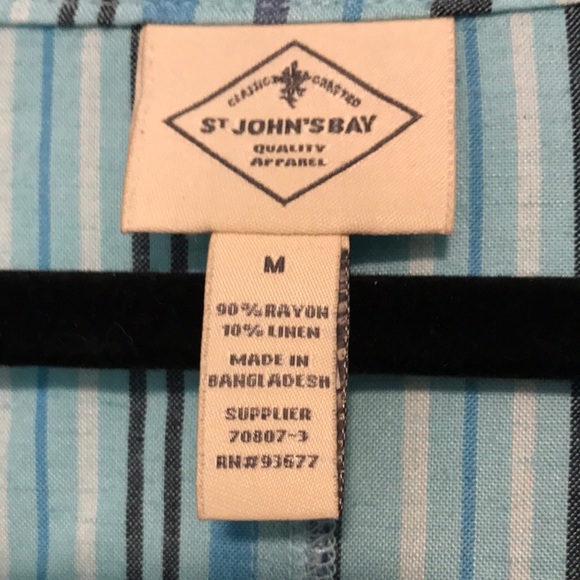 NEW St. John's Bay Womens Short Sleeve Striped Shift‎ Dress - Picture 3 of 6